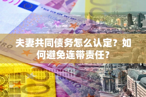 北京夫妻共同债务怎么认定？如何避免连带责任？