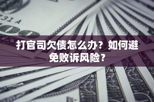 北京打官司欠债怎么办？如何避免败诉风险？
