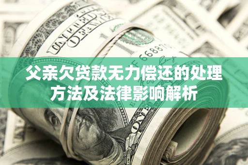 北京父亲欠贷款无力偿还的处理方法及法律影响解析
