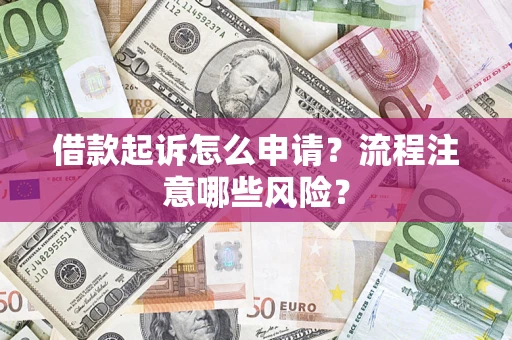 北京借款起诉怎么申请？流程注意哪些风险？