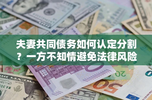 北京夫妻共同债务如何认定分割？一方不知情避免法律风险必看！